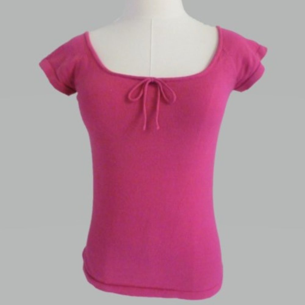 Tempesta Gruppo American S Fushia Pink Knit Top
